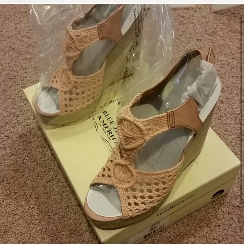 Lucky Brand Crochet Wedge